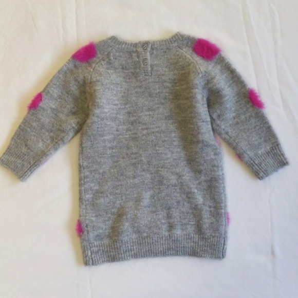 NEW george fluffy polka dot knit tunic sweater dress 6-12 months baby girl - Picture 7 of 8